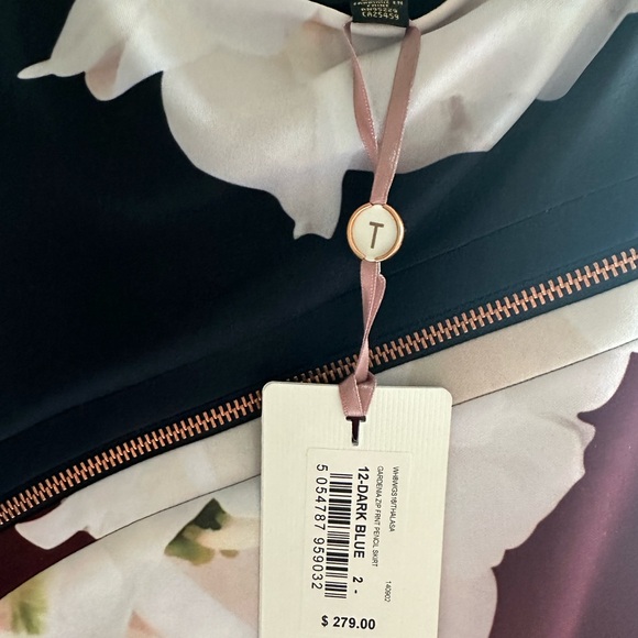 NWT Ted Baker Gardenia Zip Pencil Skirt size 2 - Picture 6 of 7